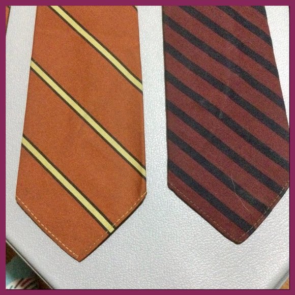 2 Vtg Striped Ties_133 - Picture 6 of 8